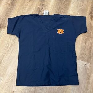 Landau Auburn Navy Scrub Top size S